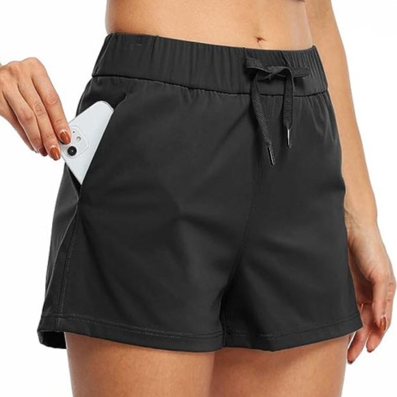 NEW! Willit Women's XS Black Athletic Shorts 2.5" Inseam Pockets Hiking Yoga - Picture 1 of 7
